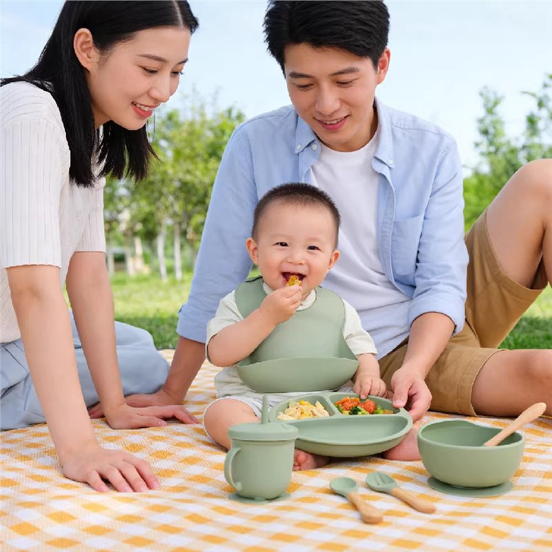 Baby Led Weaning Set - B05C-Baby Plates Silicone Baby Feeding Set