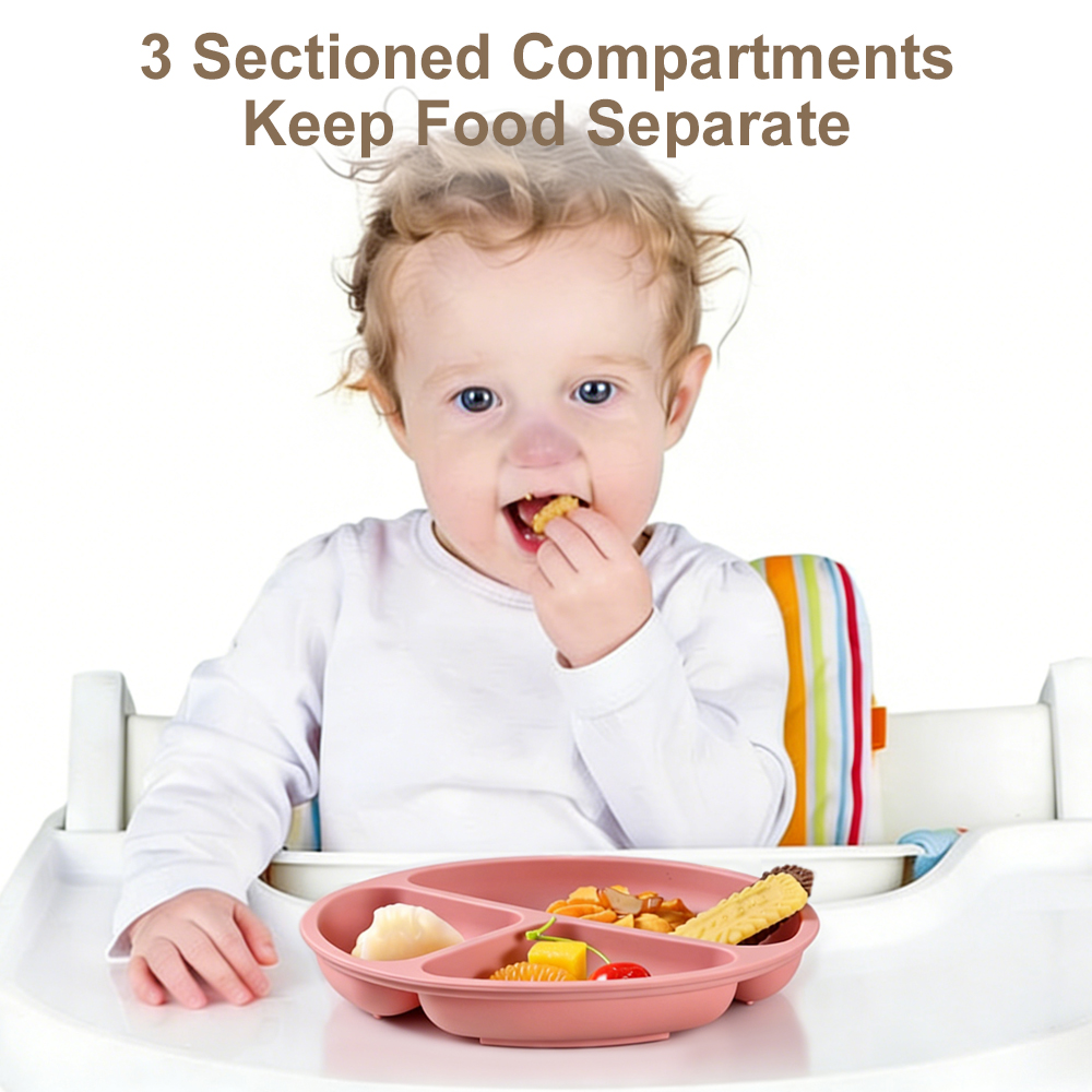 1 Pack Toddler Plate, Divided  - Baby Led Weaning Set review and price