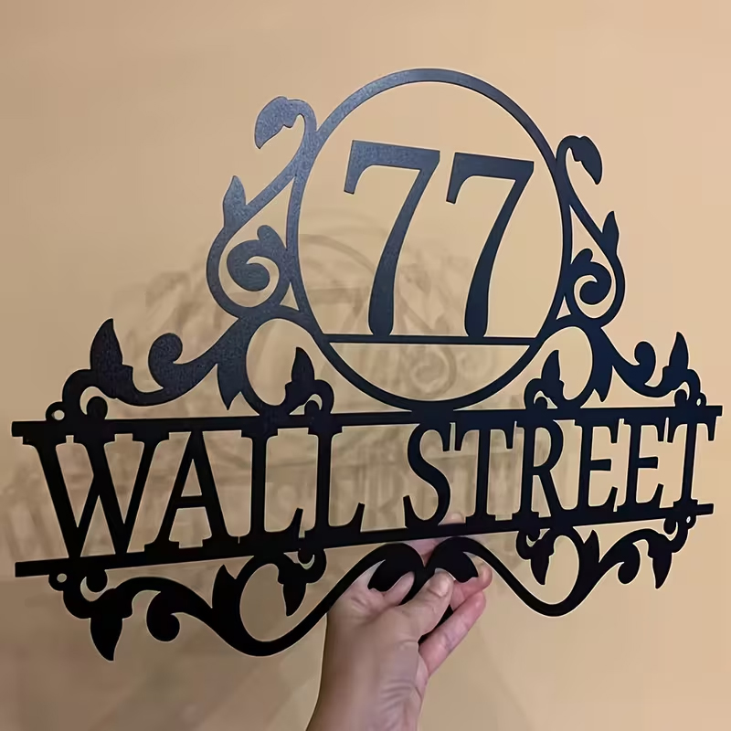 Custom Metal House Number & St - Baby Products Decoration review and price
