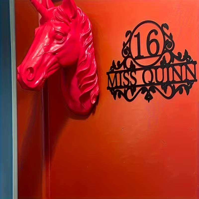 Custom Metal House Number & St - Baby Products Decoration review and price