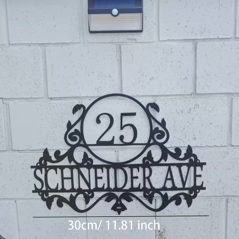 Custom Metal House Number & St - Baby Products Decoration review and price