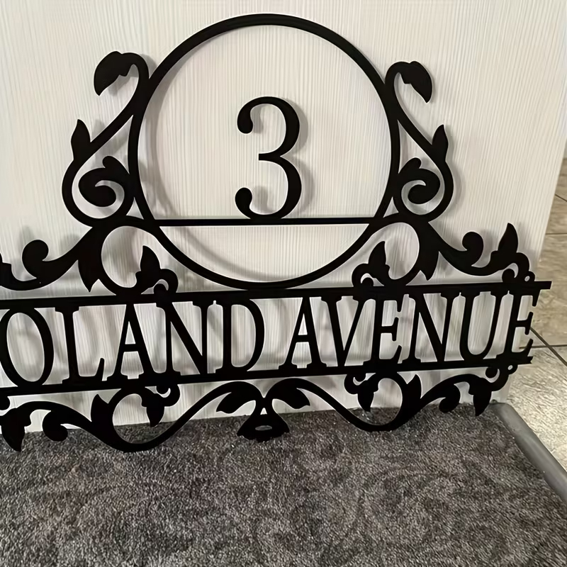 Custom Metal House Number & St - Baby Products Decoration review and price