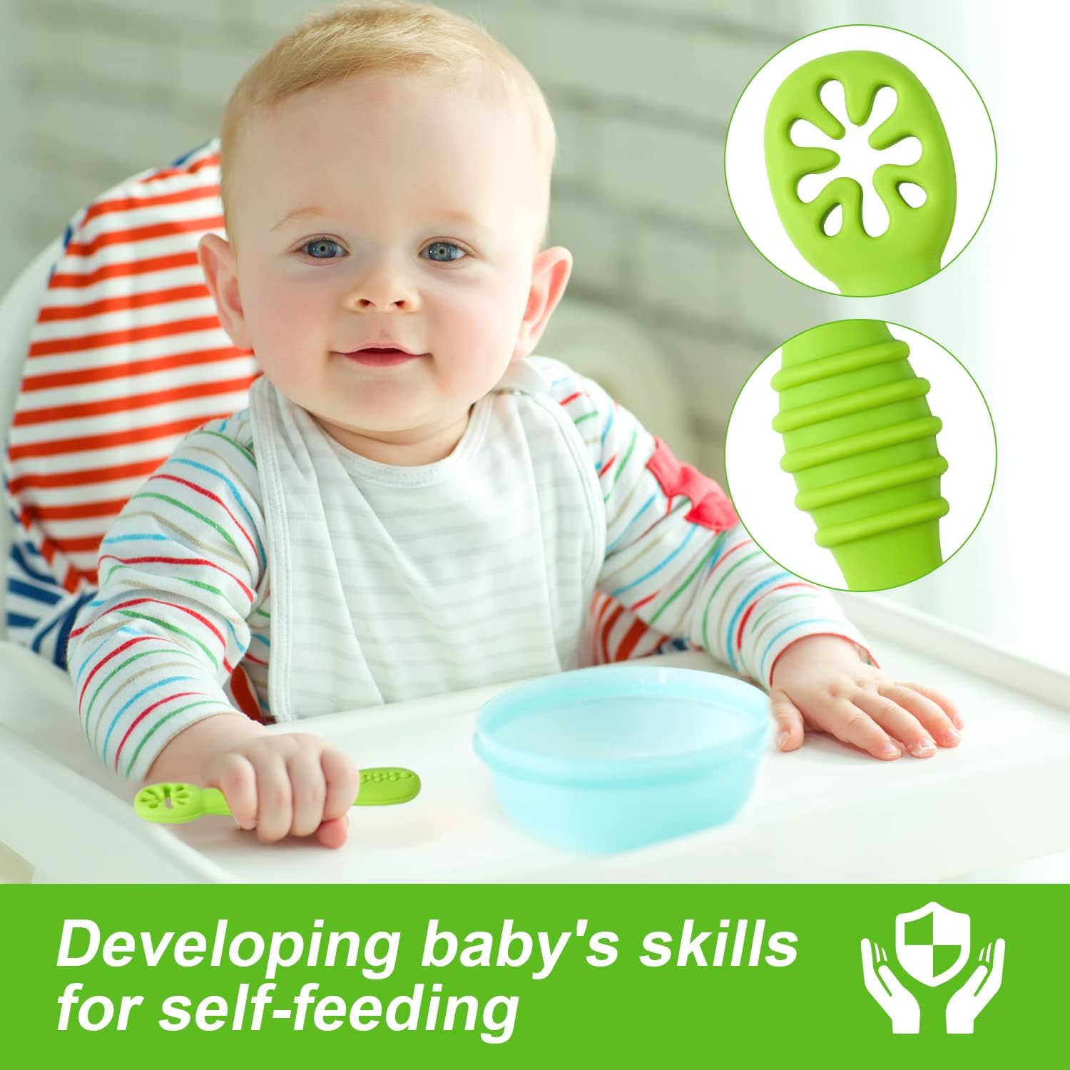 2PCS/Set Silicone Baby Spoons  - Baby Led Weaning Set review and price