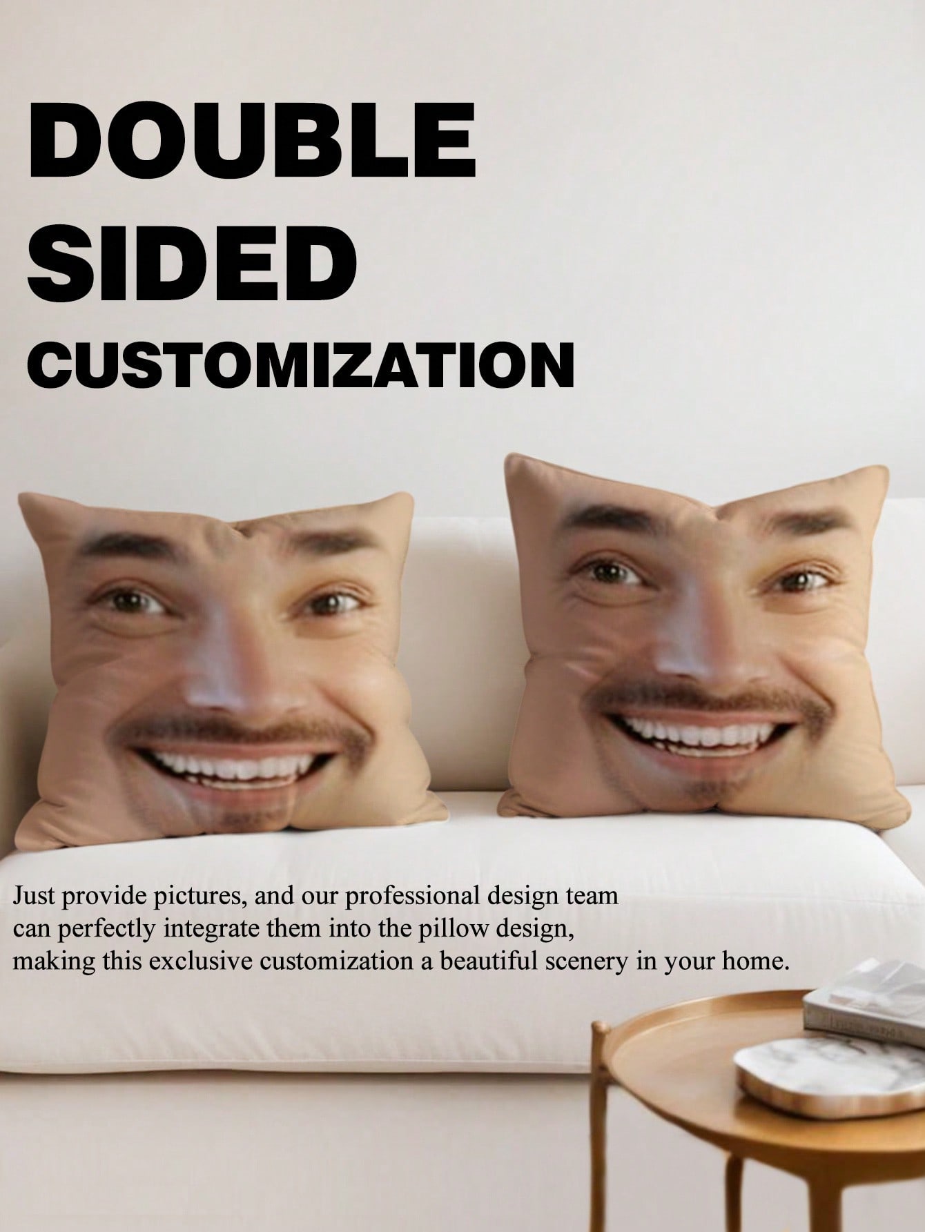 1pc Custom Face Square Pillow  - Baby Products Decoration review and price