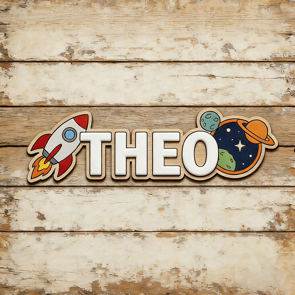 Personalized Space Rocket Name - Baby Products Decoration review and price