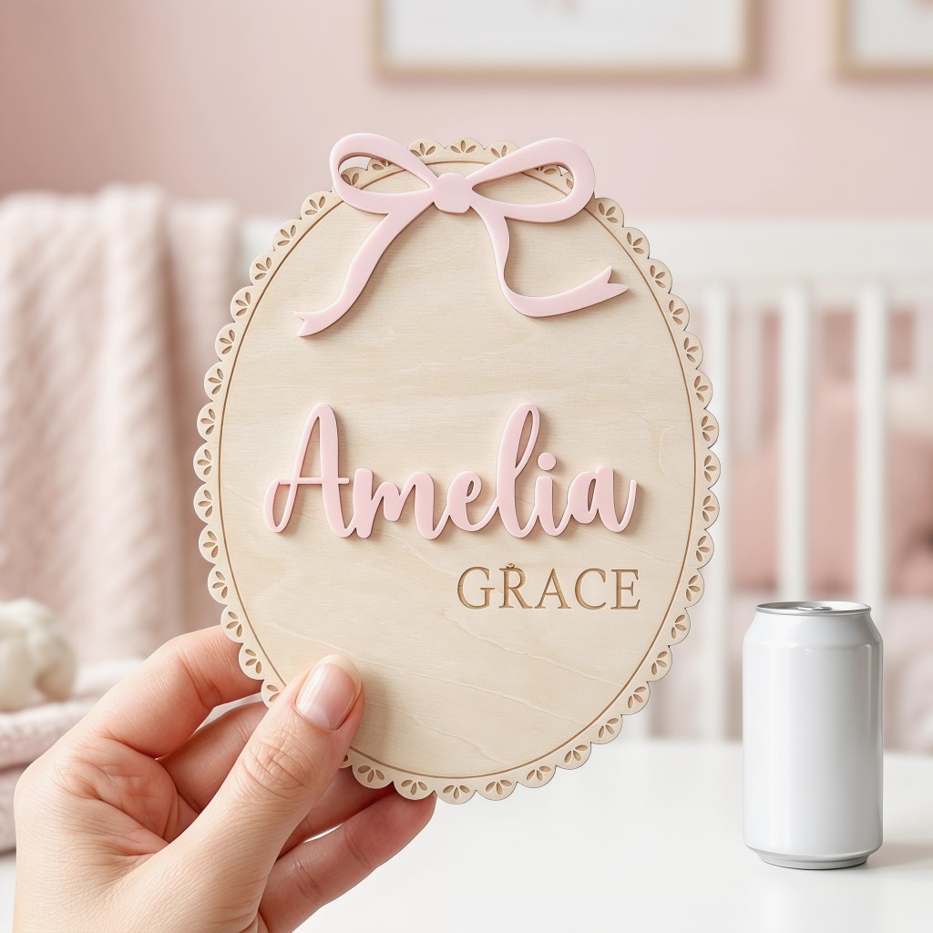 1Pc Custom Bow Lace Edge Baby  - Baby Products Decoration review and price