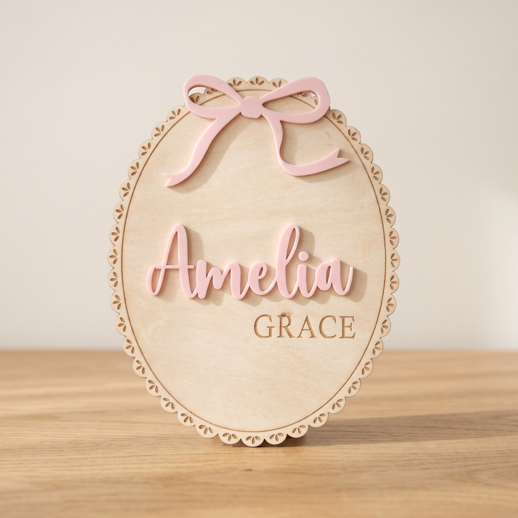 1Pc Custom Bow Lace Edge Baby  - Baby Products Decoration review and price