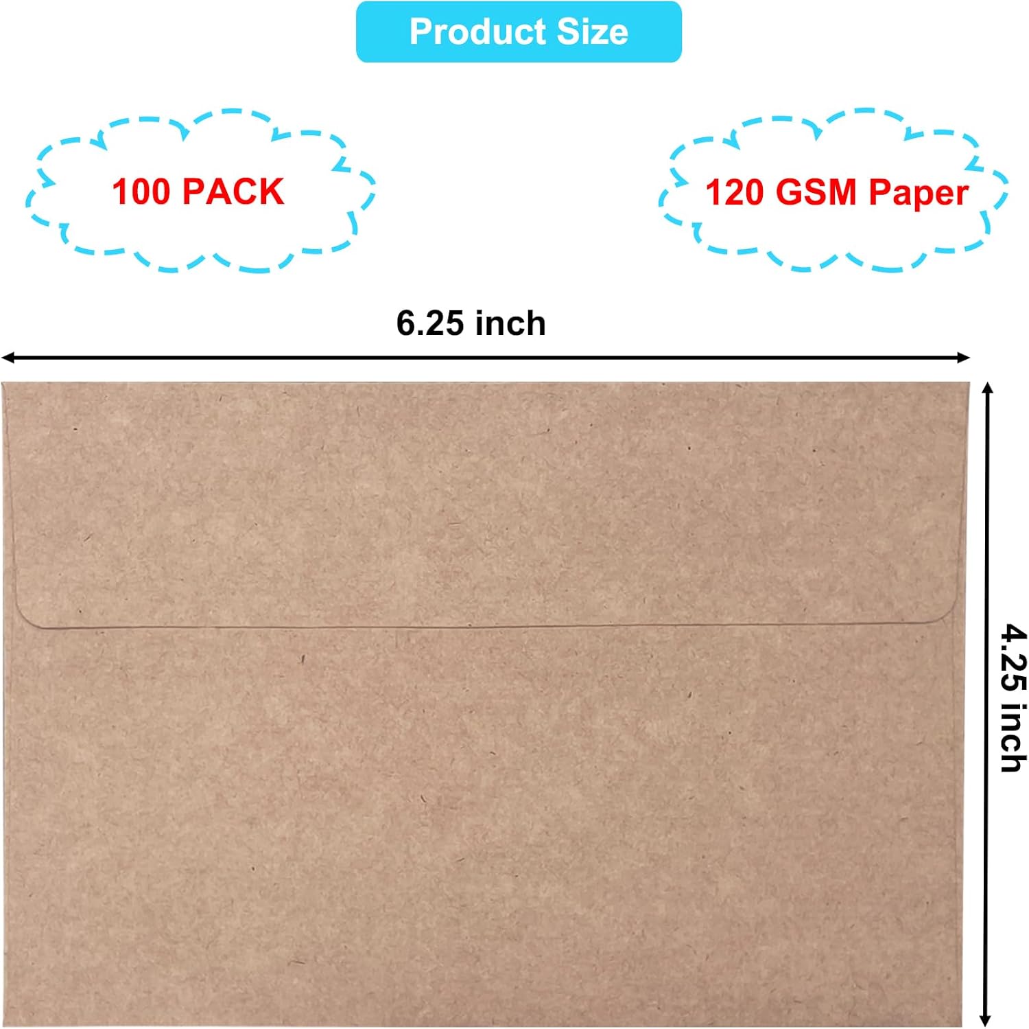 100 Pack 4x6 Kraft Envelopes f - Baby Products Pack review and price