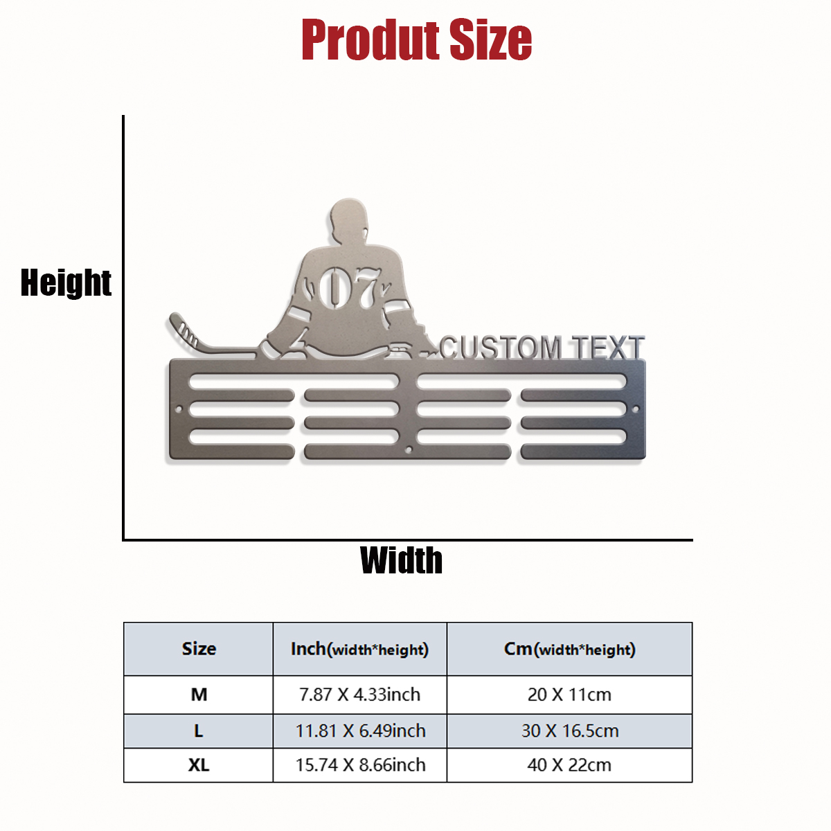 1pc Custom Ice Hockey Metal Me - Baby Products Decoration review and price