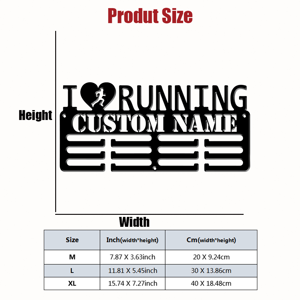 Custom I Love Running Metal Me - Baby Products Decoration review and price